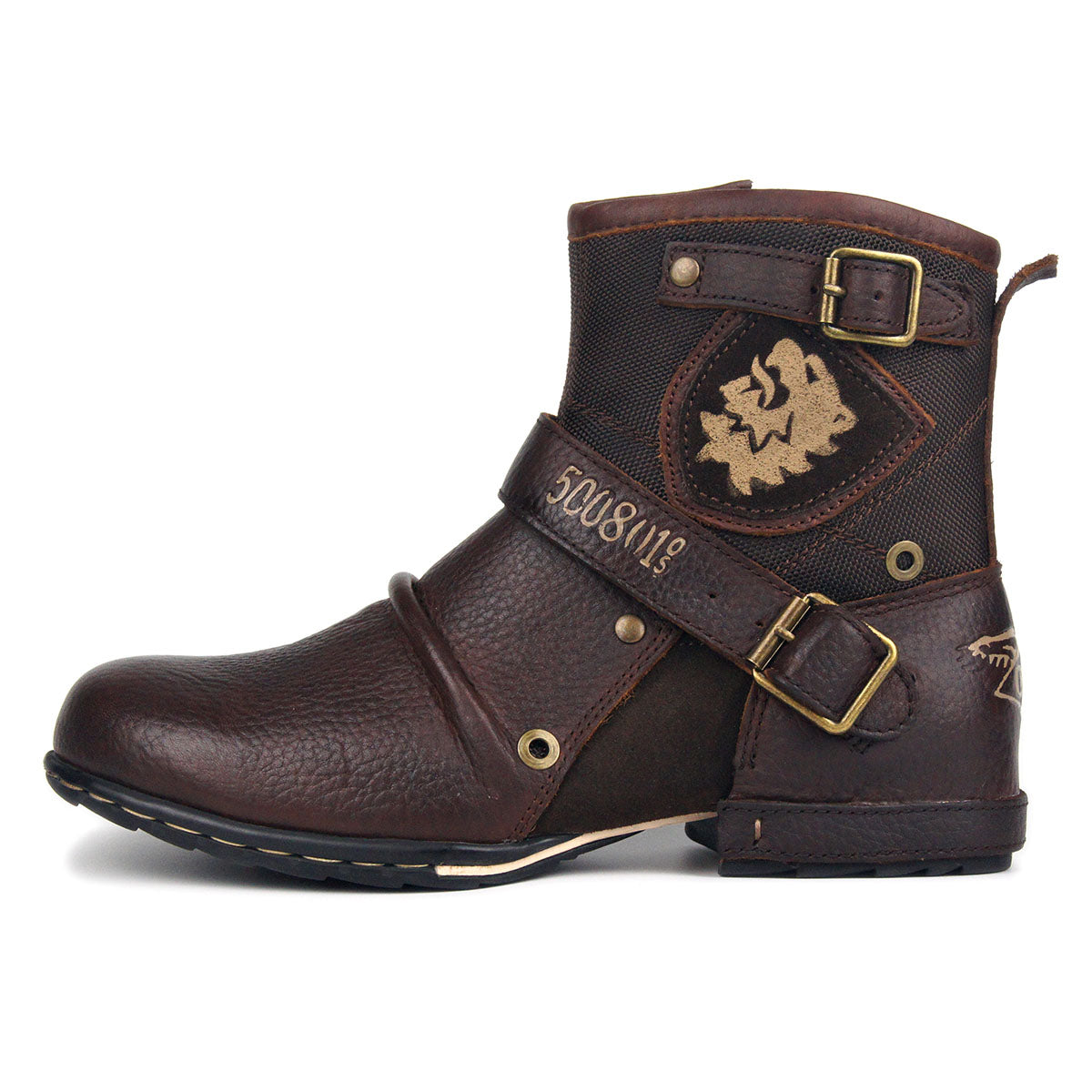 Otto's Leather Motorcycle Biker Boots - view 7