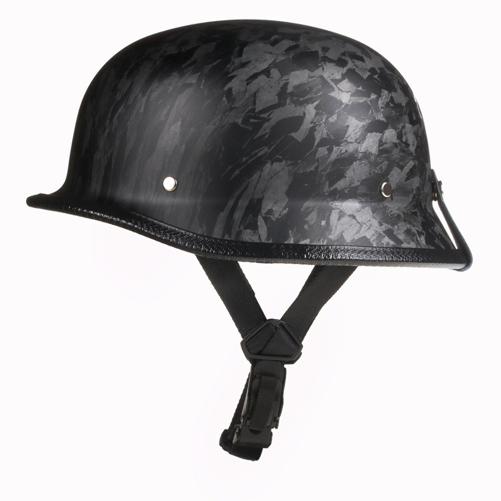 German Style Mayan Half Helmet - Forged Black - view 6