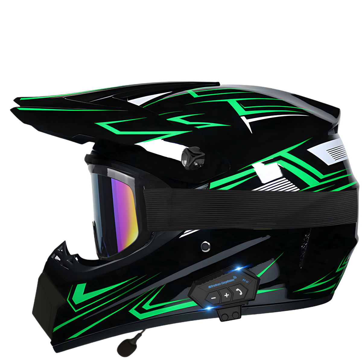 Aegis X9 Motocross Helmet with Bluetooth Headset - view 14