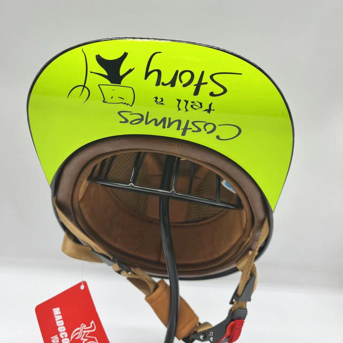 Baseball Motorcycle Helmet Built-in Visor - view 21