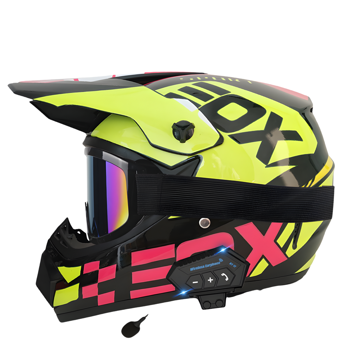 Aegis X9 Motocross Helmet with Bluetooth Headset - view 10