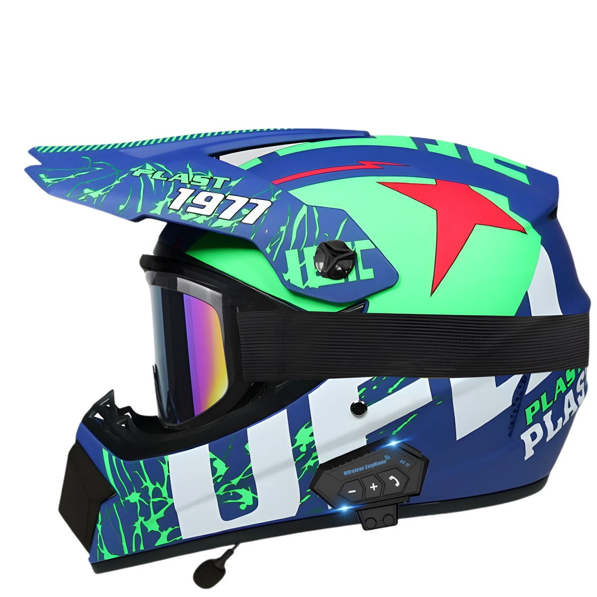 Aegis X9 Motocross Helmet with Bluetooth Headset - view 11