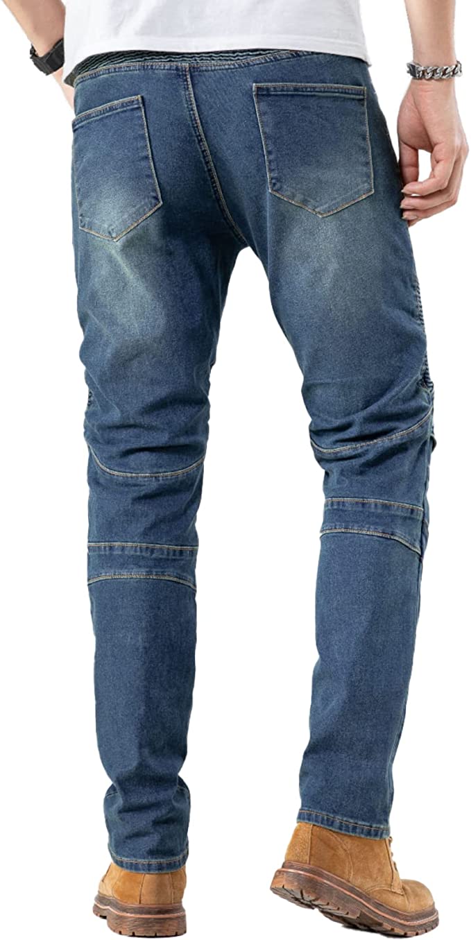Men's Motorcycle Pants Waterproof Jeans with Armor Protector Pads - view 5