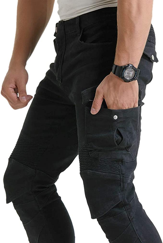 Motorcycle Riding Pants Denim Jeans Protect Pads Equipment - view 7