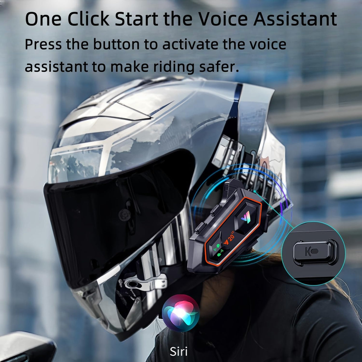 RideSound Pro R1 Bluetooth Headset - view 3