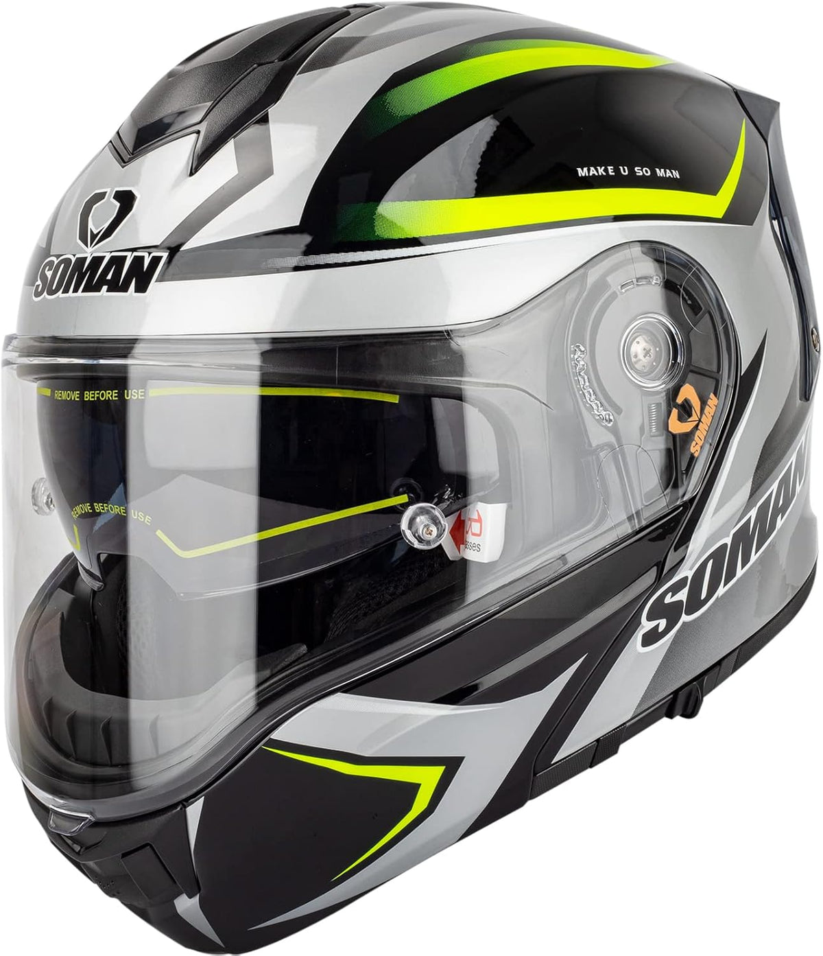 SM1 Modular Motorcycle Helmet – Dual Lens, ECE Certified - view 12