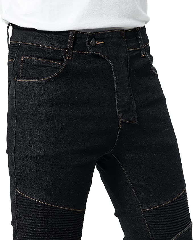 Men's Motorcycle Pants Waterproof Jeans with Armor Protector Pads - view 7