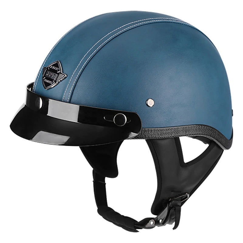 Retro Leather Half Helmet - view 3