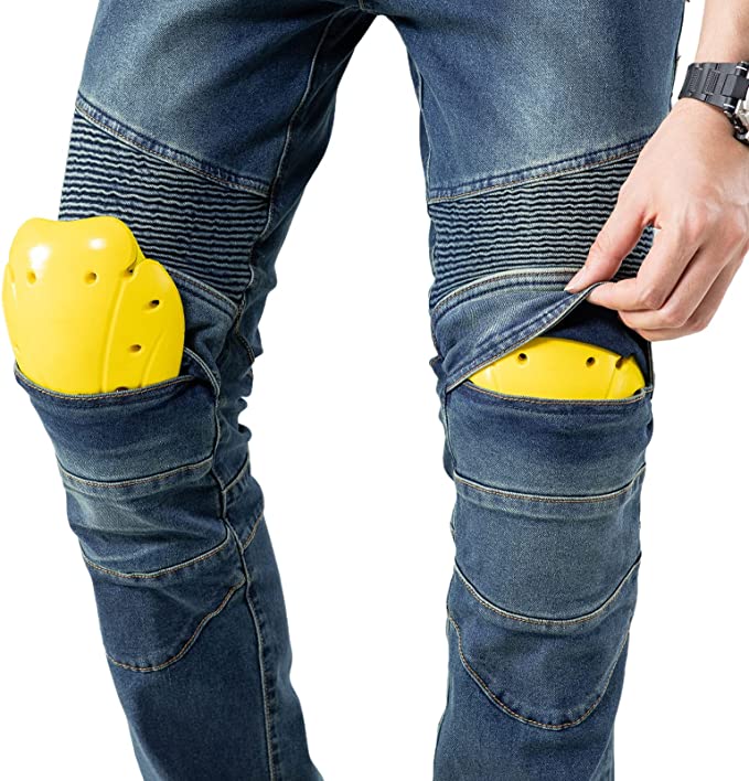 Men's Motorcycle Pants Waterproof Jeans with Armor Protector Pads - view 11