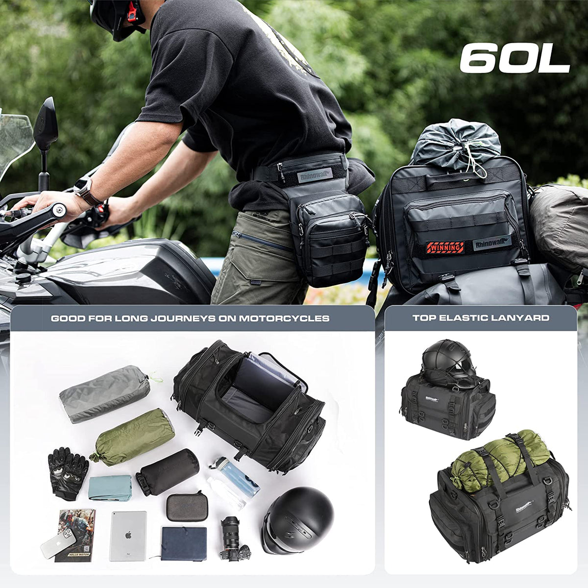 Motorcycle Expandable Storage Bag - view 3
