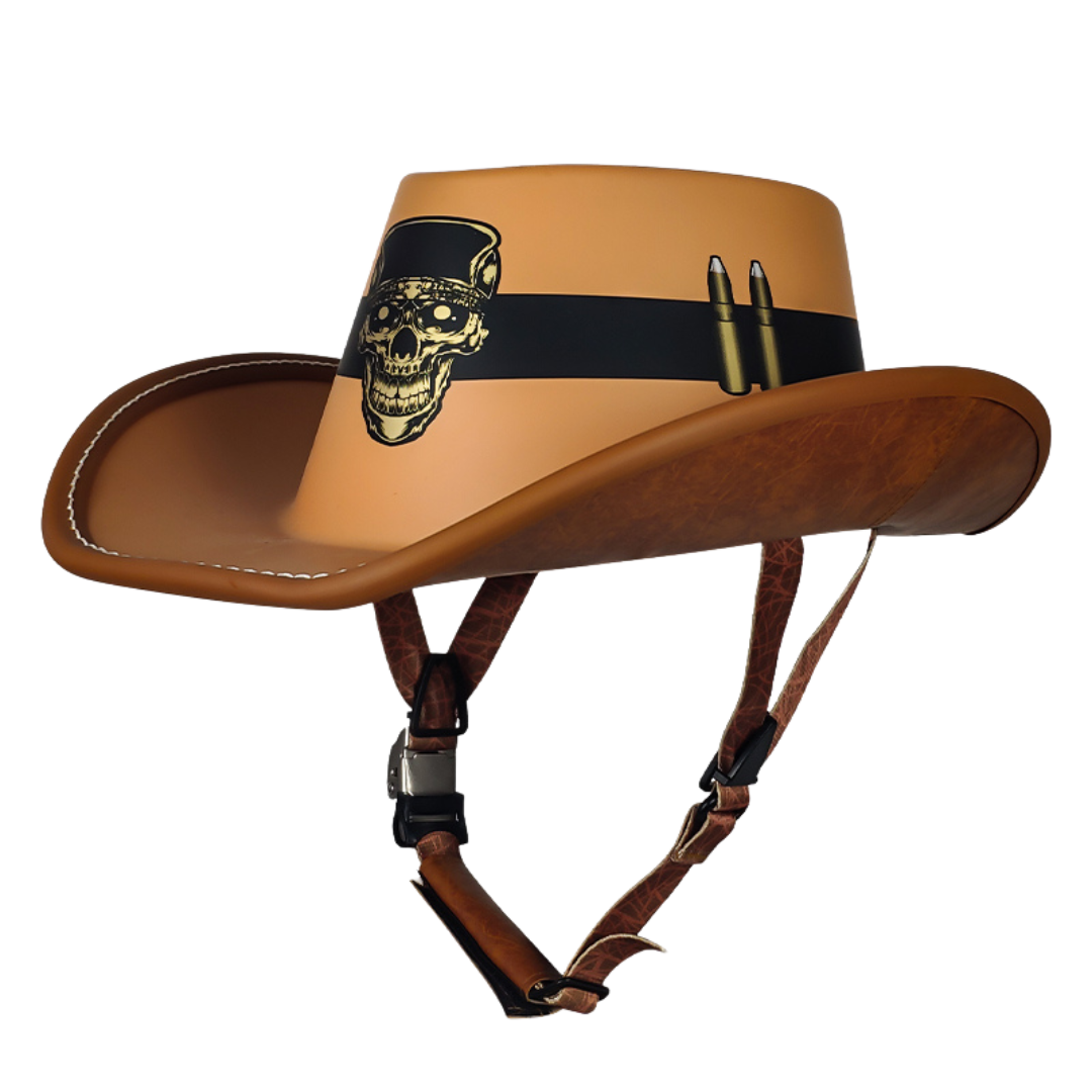 Retro Cowboy Motorcycle Half Helmet