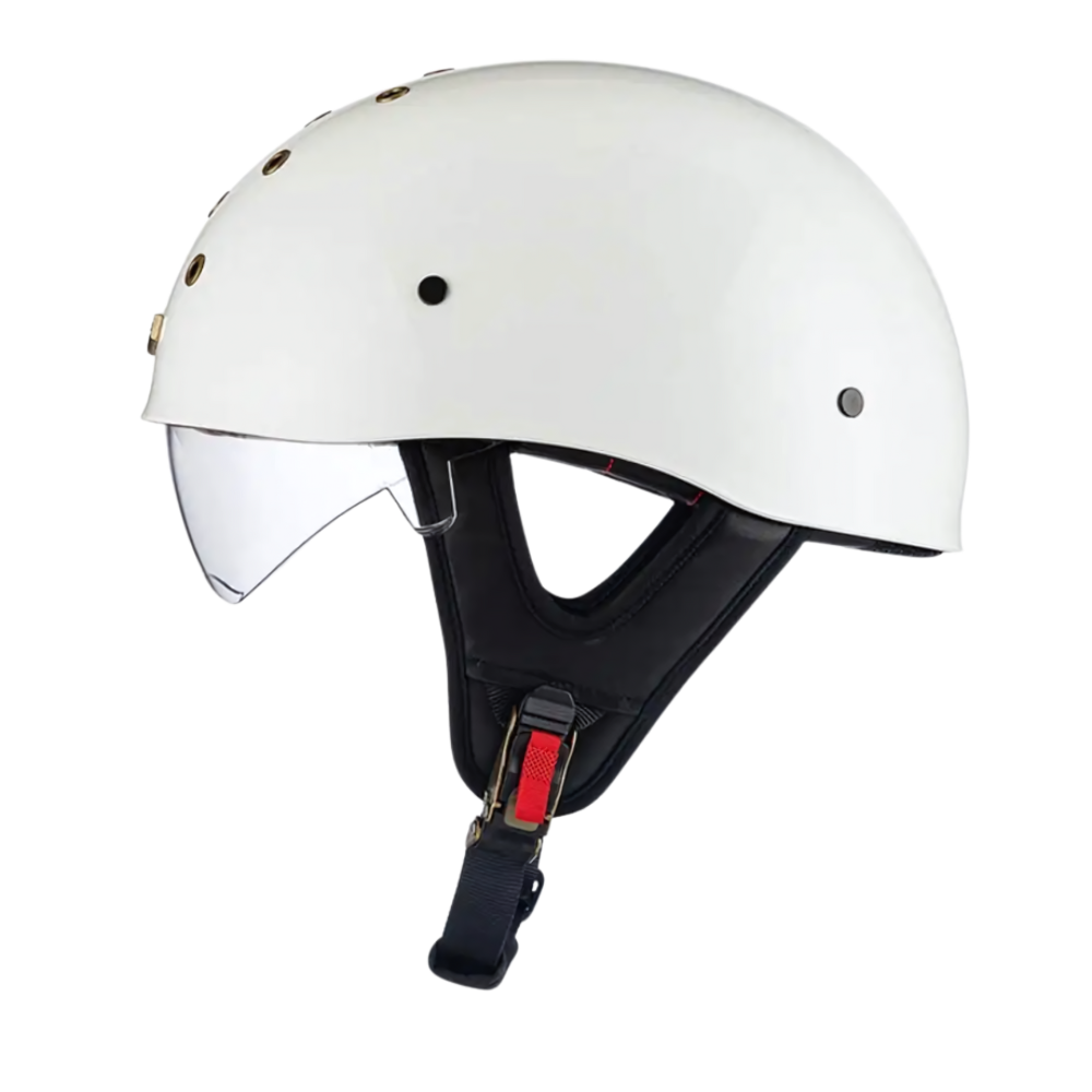 SleekShell Vintage Half Helmet with Visor - view 9