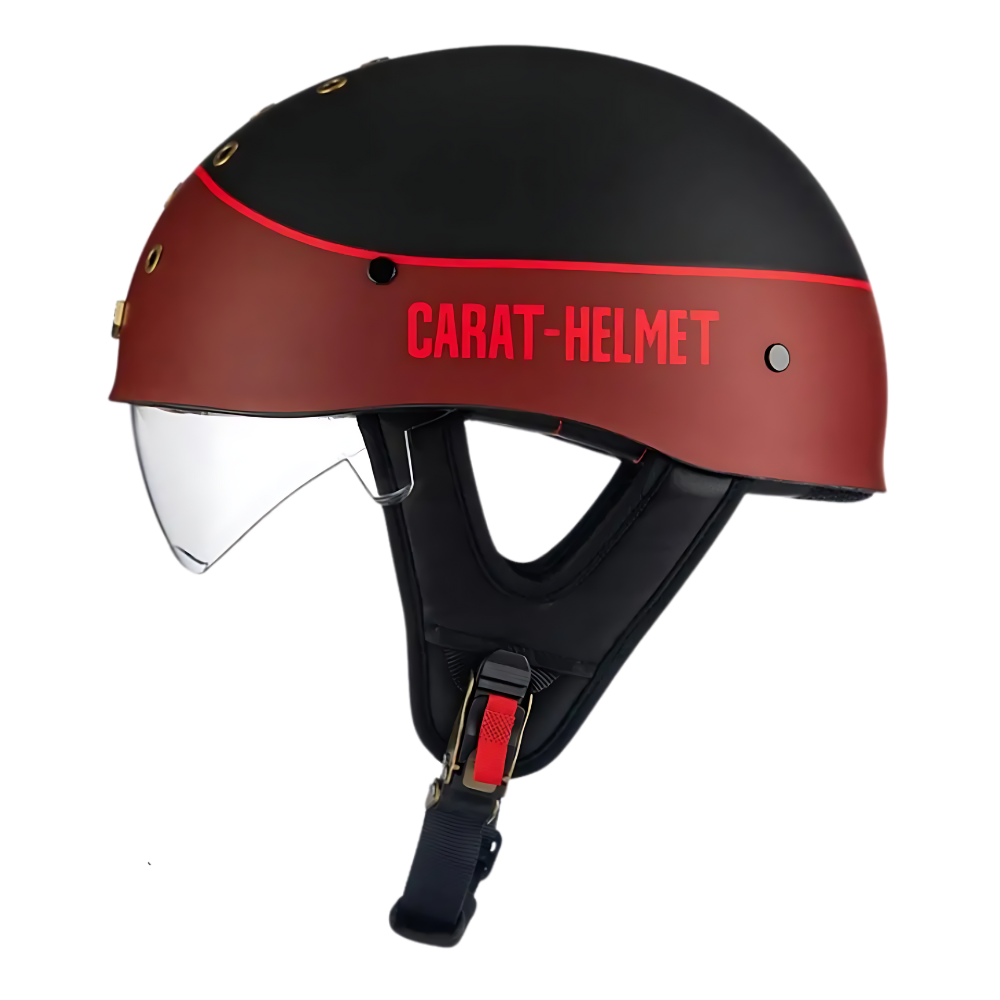 SleekShell Vintage Half Helmet with Visor - view 10