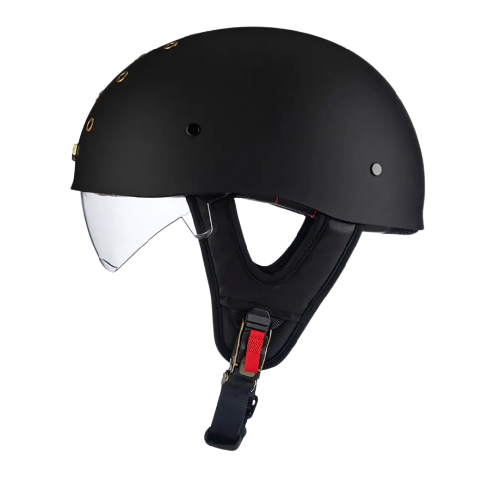SleekShell Vintage Half Helmet with Visor - view 12
