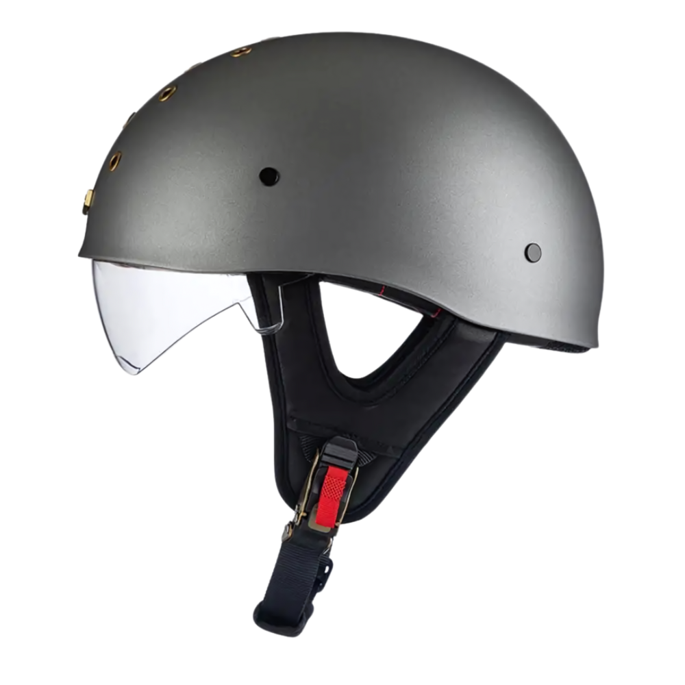 SleekShell Vintage Half Helmet with Visor - view 15