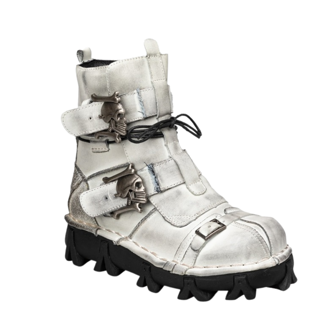Leather Skull Boots Gothic Punk - view 2