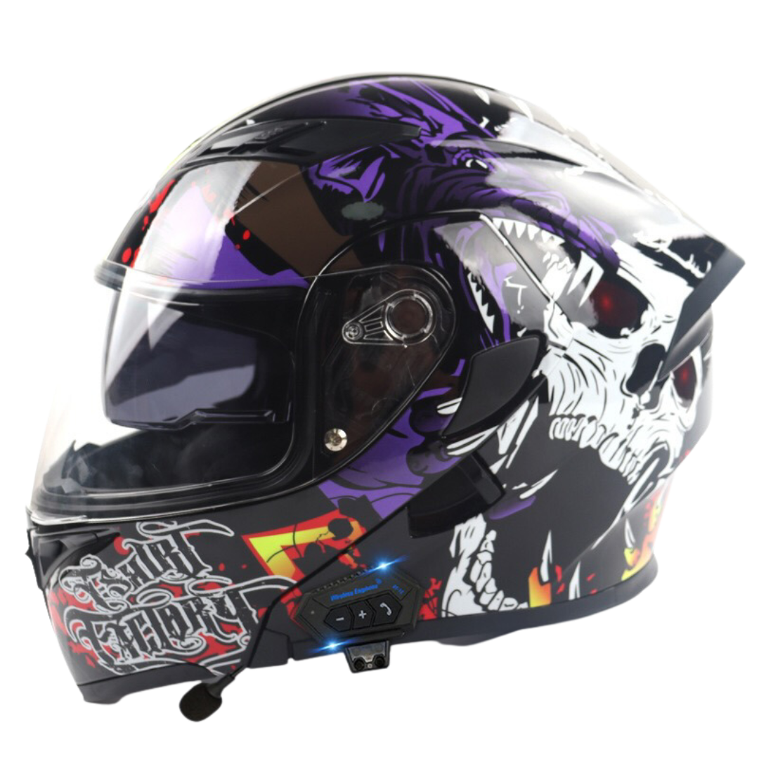 K1 Colored Modular Helmet - Bluetooth Headset - view 8