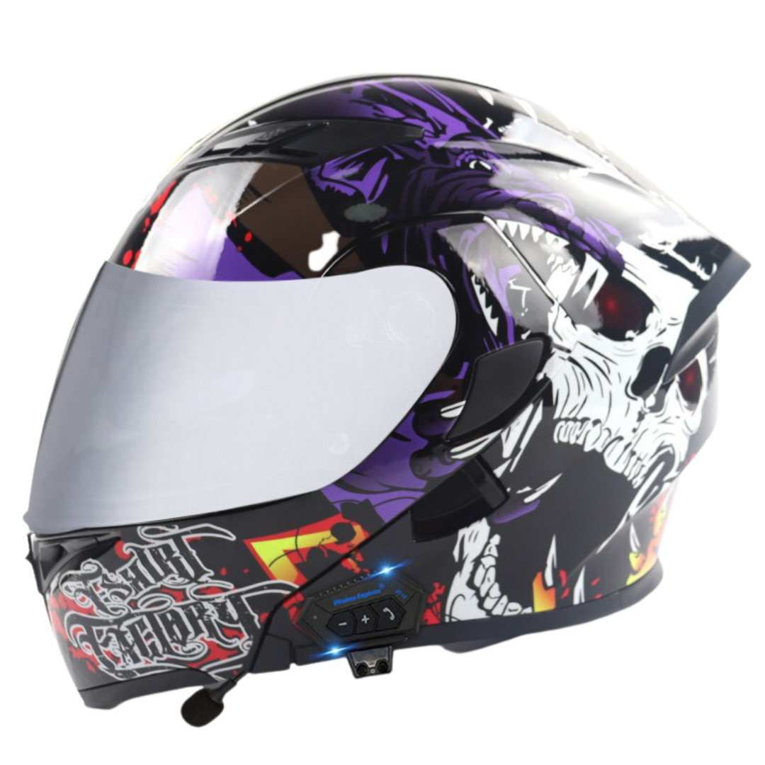 K1 Colored Modular Helmet - Bluetooth Headset - view 9
