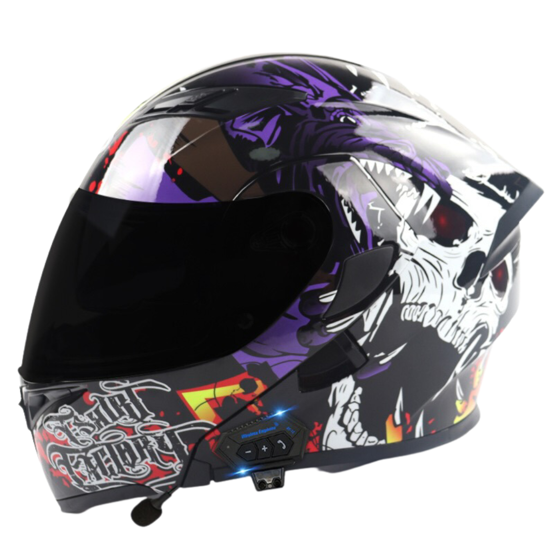 K1 Colored Modular Helmet - Bluetooth Headset - view 10
