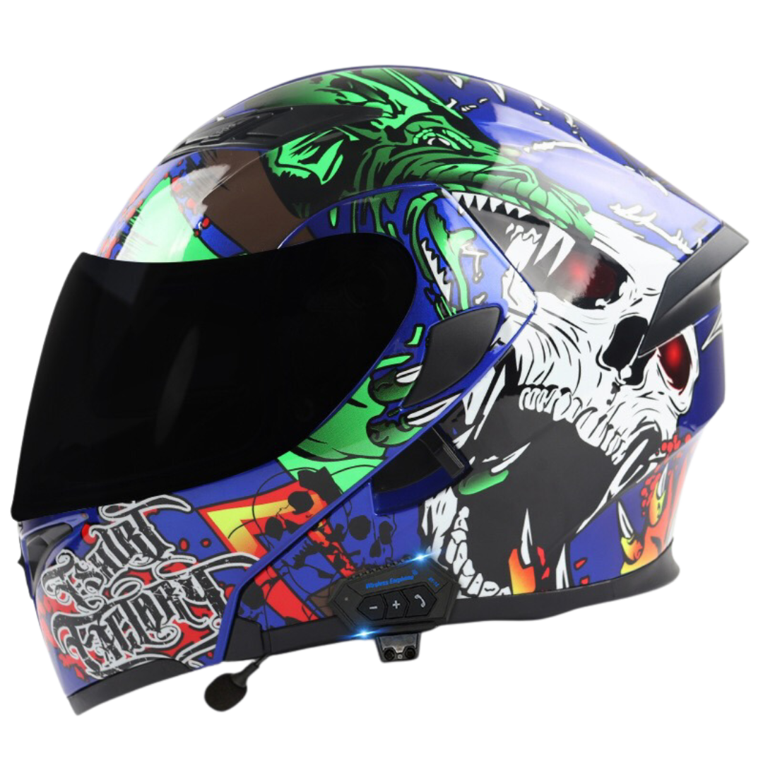 K1 Colored Modular Helmet - Bluetooth Headset - view 12