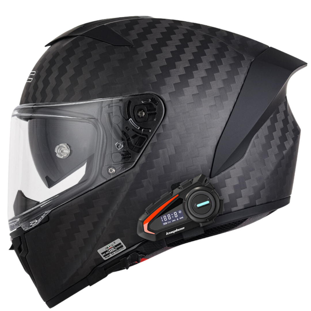 K3 Carbon Fiber Helmet - Bluetooth Headset - view 15