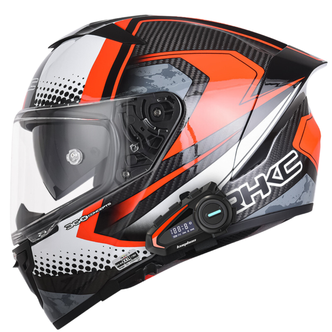 K3 Carbon Fiber Helmet - Bluetooth Headset - view 16
