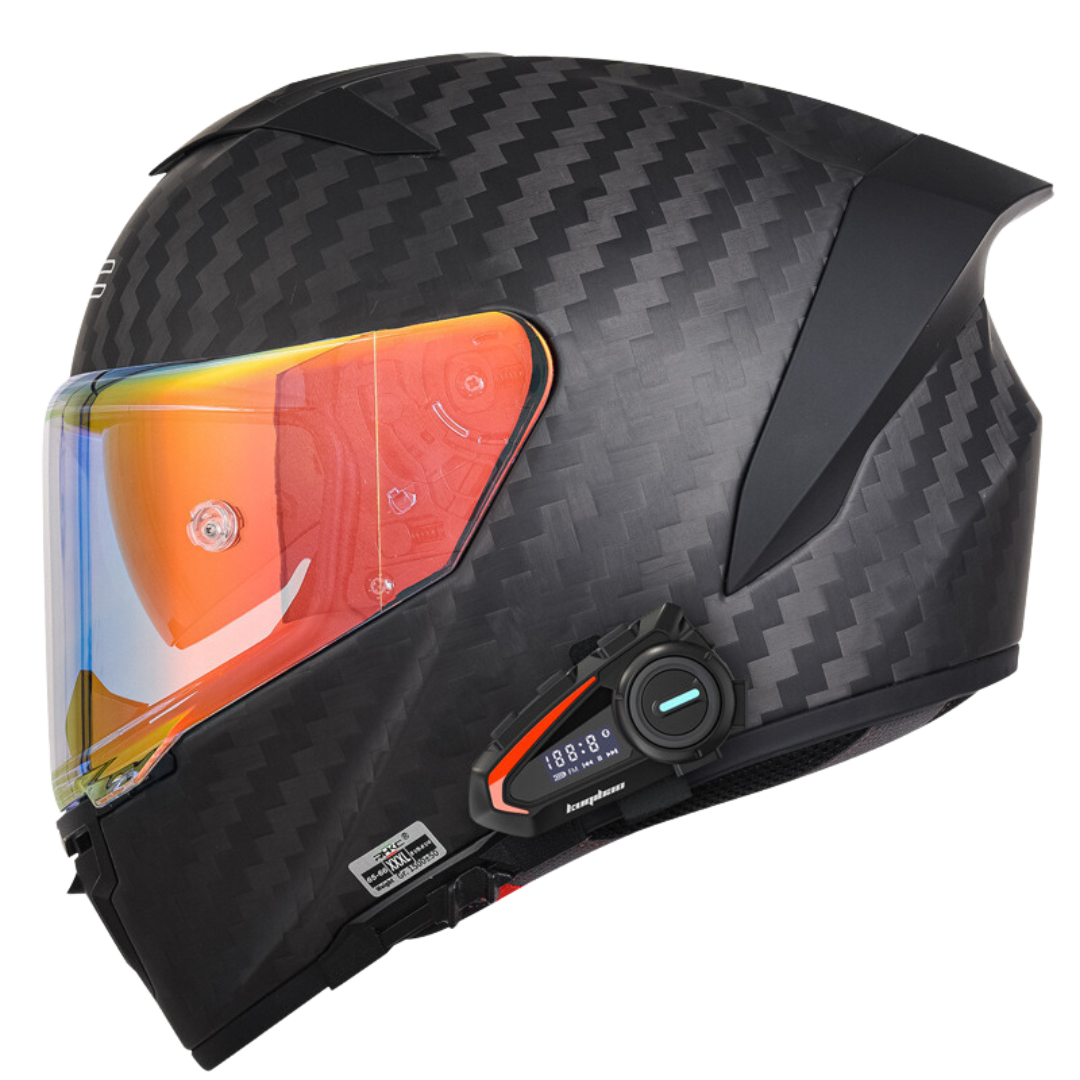 K3 Carbon Fiber Helmet - Bluetooth Headset - view 10