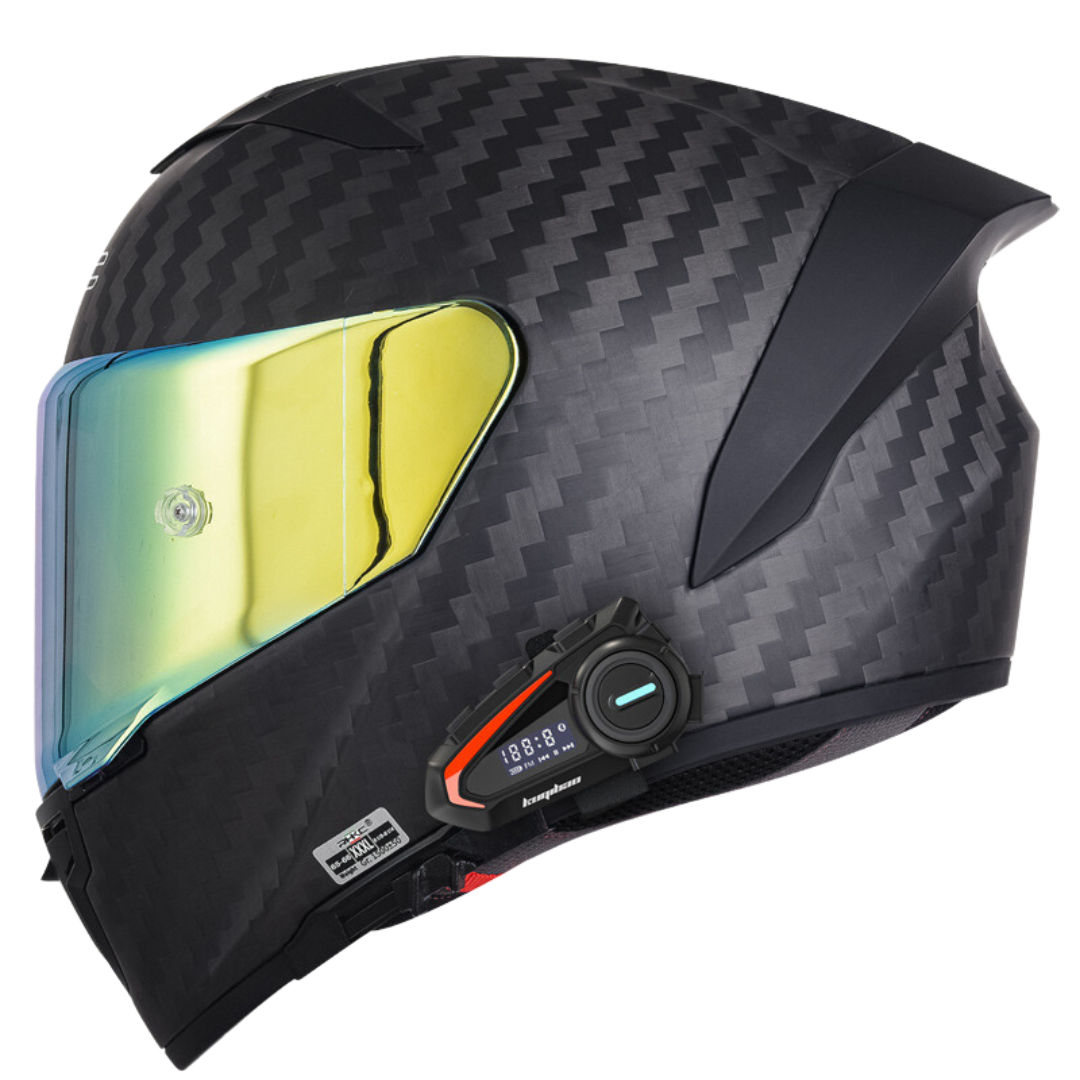 K3 Carbon Fiber Helmet - Bluetooth Headset - view 13