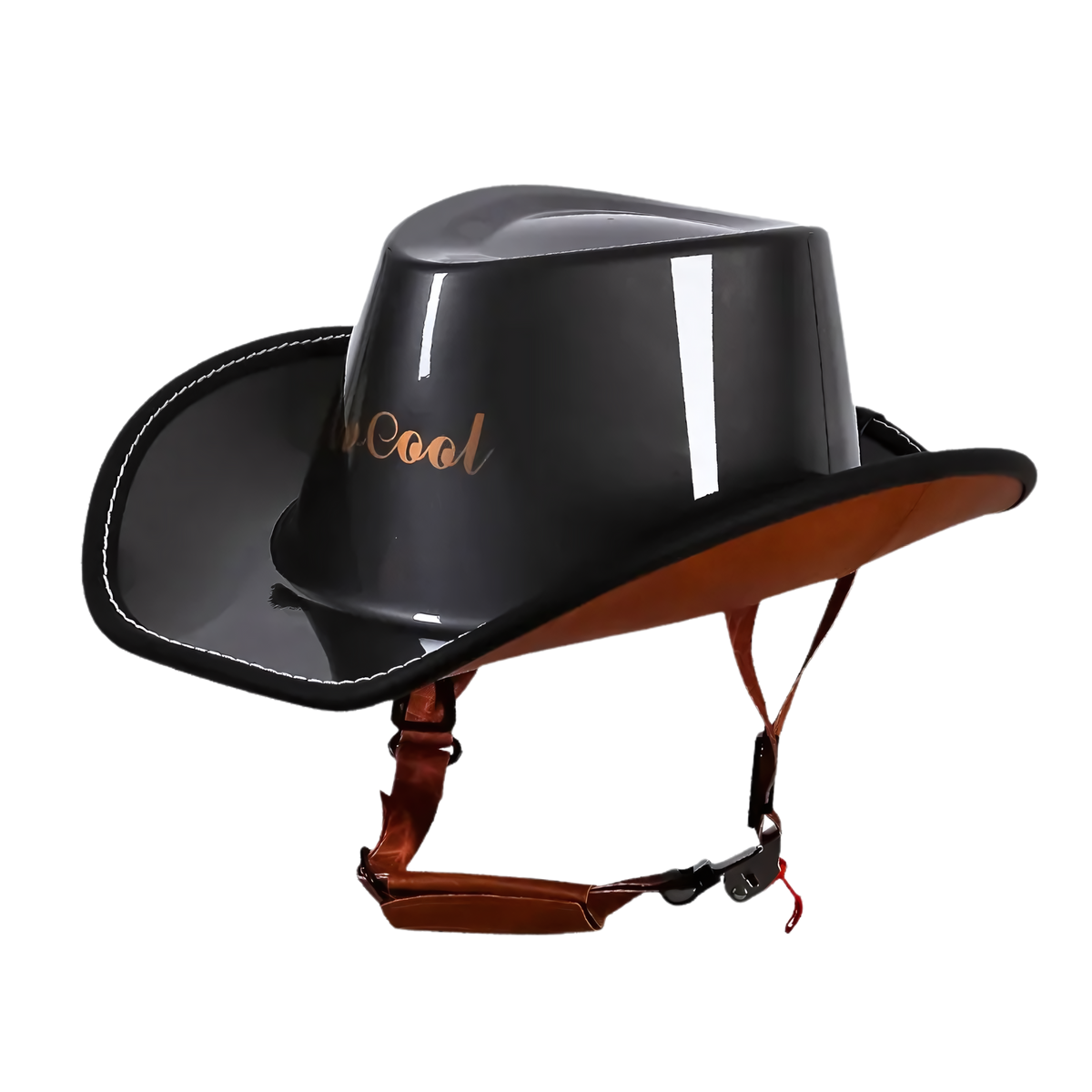 Retro Cowboy Motorcycle Half Helmet - view 4