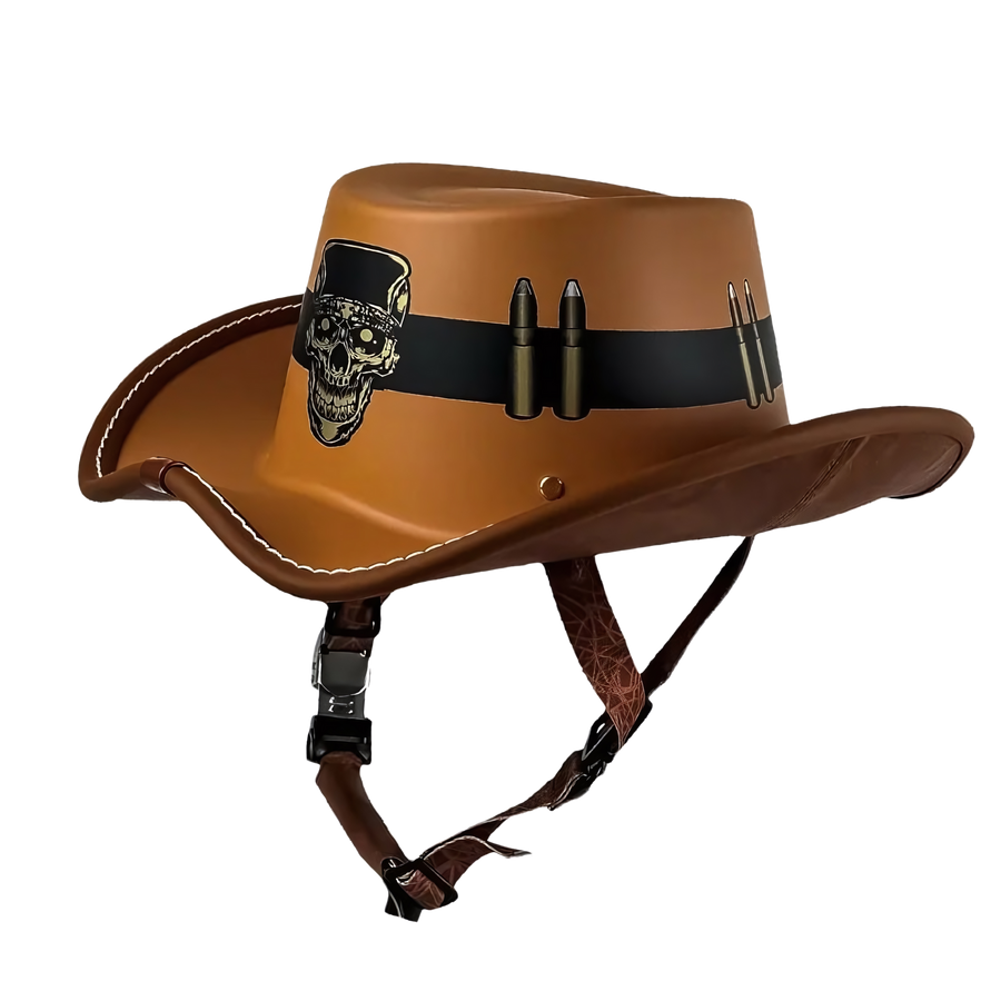 Retro Cowboy Motorcycle Half Helmet