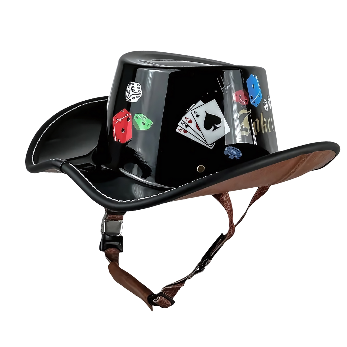 Retro Cowboy Motorcycle Half Helmet - view 7
