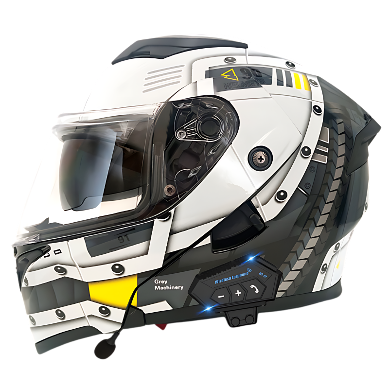 K1 Colored Modular Helmet - Bluetooth Headset - view 22