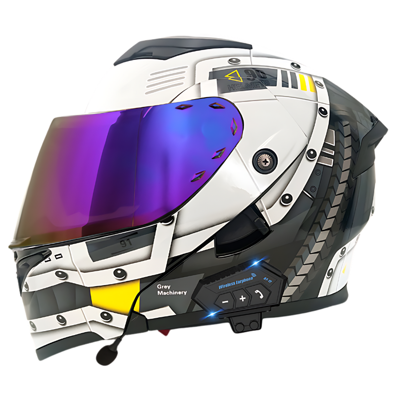 K1 Colored Modular Helmet - Bluetooth Headset - view 24