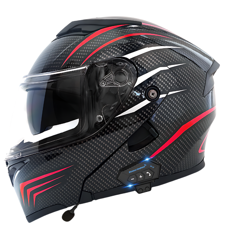 K1 Colored Modular Helmet - Bluetooth Headset - view 32