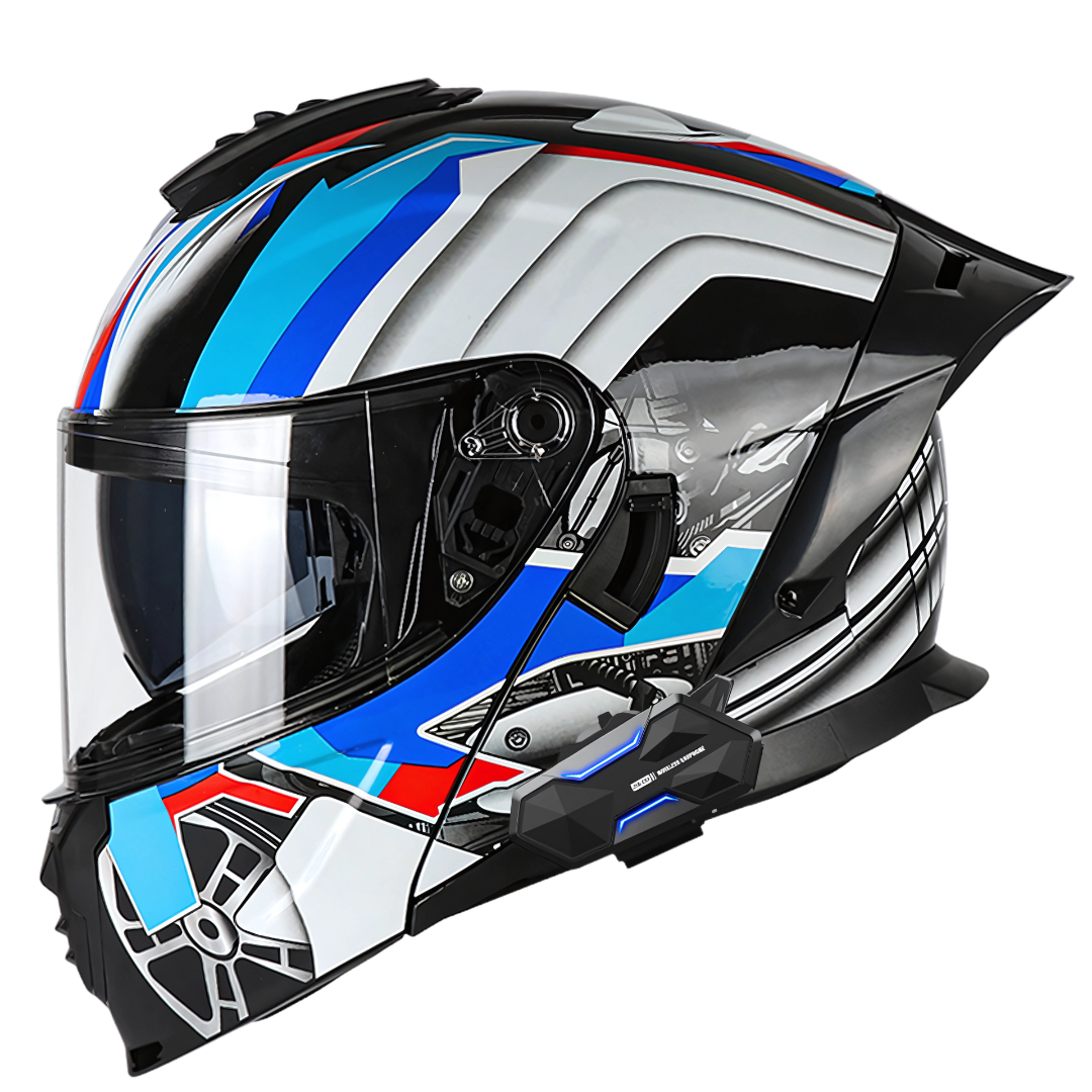 K4 Intercom Modular Helmet with Bluetooth – 2-8 Riders Intercom - view 11