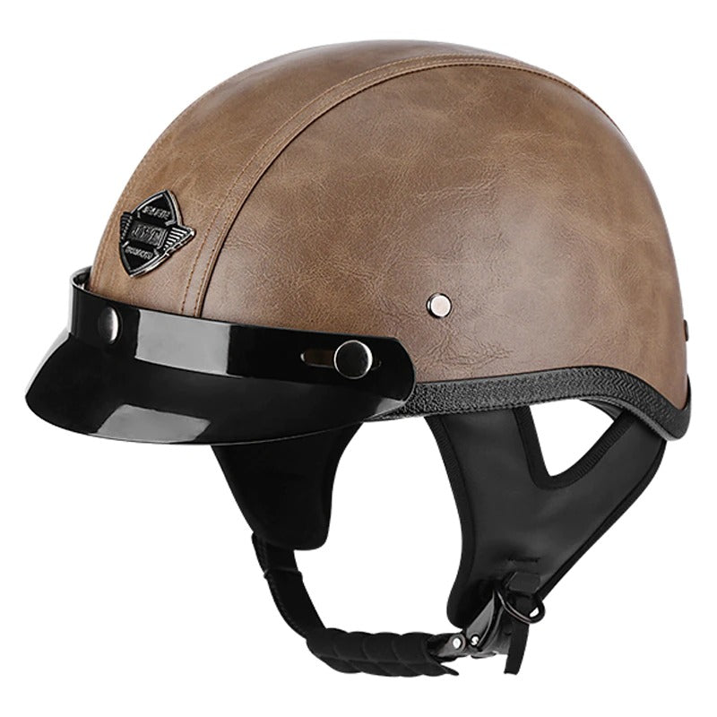 Retro Leather Half Helmet - view 8
