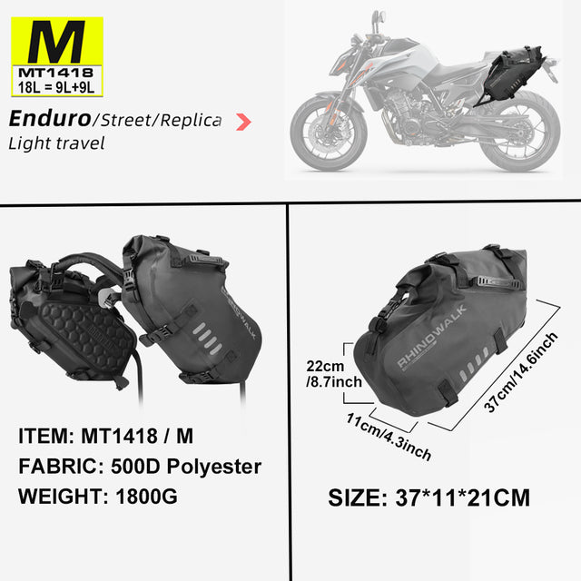 Waterproof Motorcycle Saddlebags - view 2