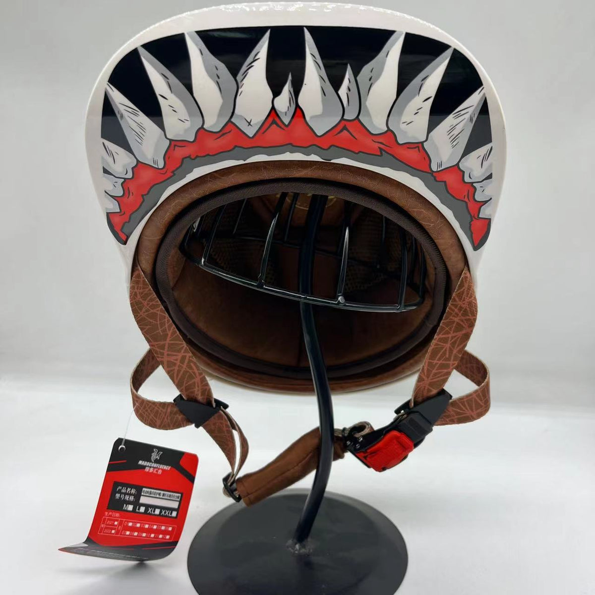 Baseball Motorcycle Helmet Built-in Visor - view 22