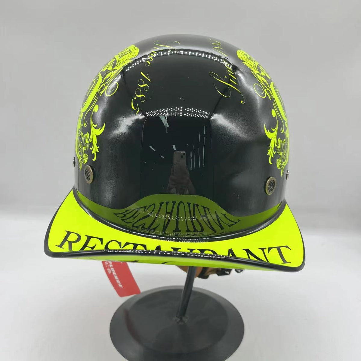 Baseball Motorcycle Helmet Built-in Visor - view 18