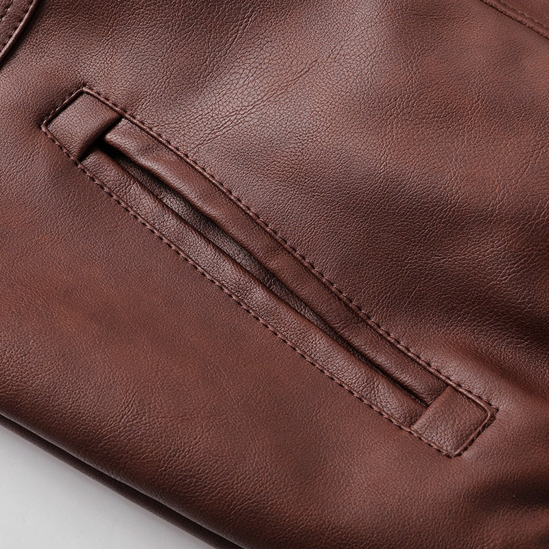 Titan Leather Motorcycle Jacket Hooded - view 6