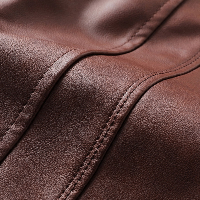 Titan Leather Motorcycle Jacket Hooded - view 5
