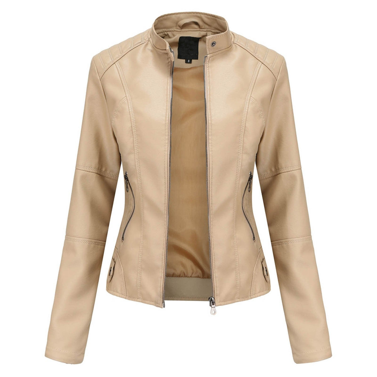 Women's Chopper Biker Leather Jacket - view 3