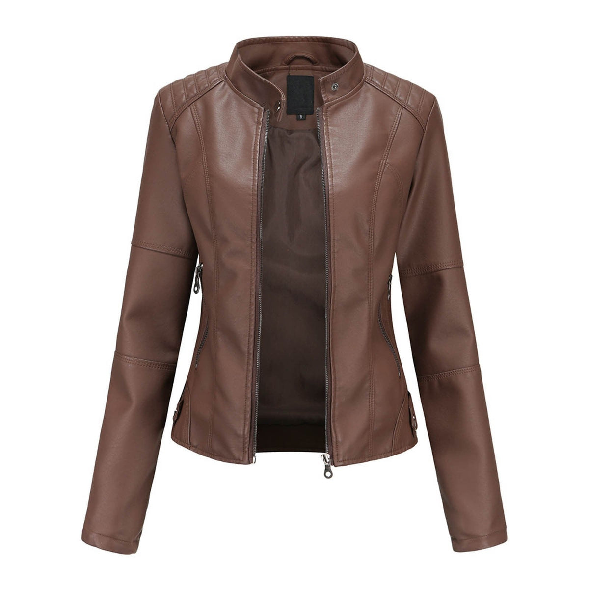 Women's Chopper Biker Leather Jacket - view 2