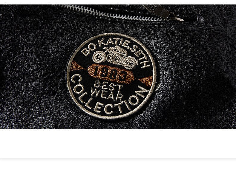 Classic Men's Leather Jacket - view 7