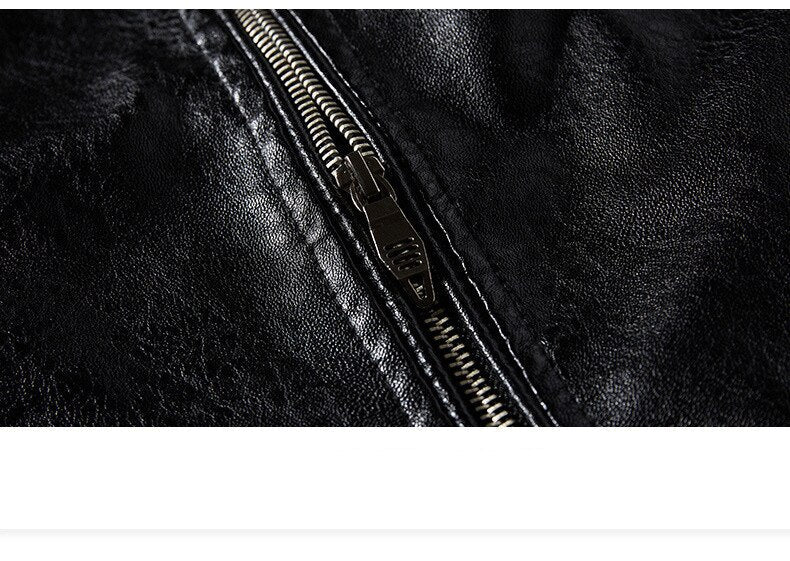 Classic Men's Leather Jacket - view 12