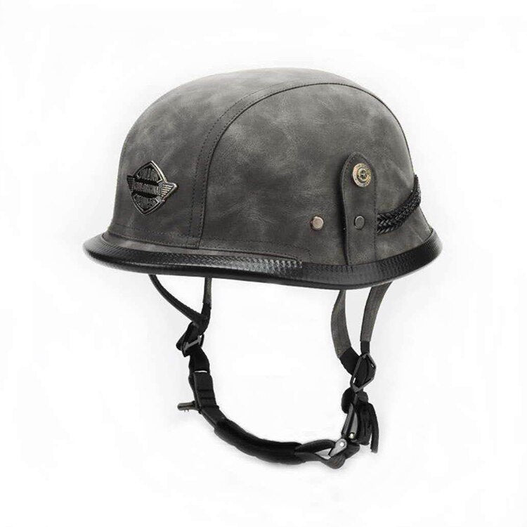German Leather Half Helmet - view 2