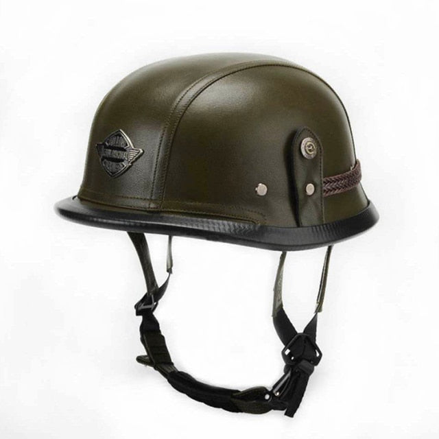German Leather Half Helmet - view 5