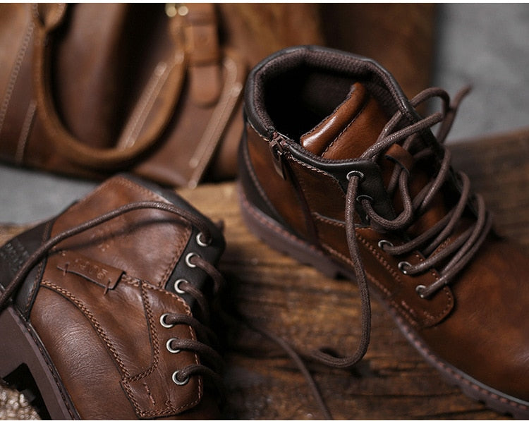 Motorcycle Trainer Men's Biker Boots - view 13