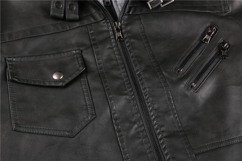 Men's Leather Daytona Biker Jacket - view 6