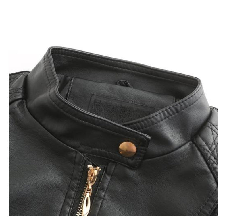 Women's Faux Biker Leather Motorcycle - view 7